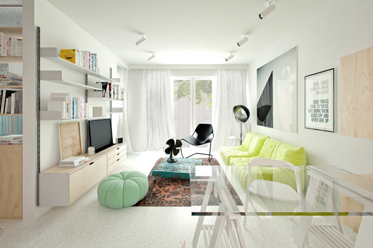 transparentes muebles elementos sillones cojines