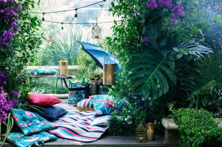 verano tendencias colorido jardines rosa
