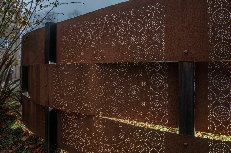 acero puro corten jardin vallas paneles decoracion acabados ideas