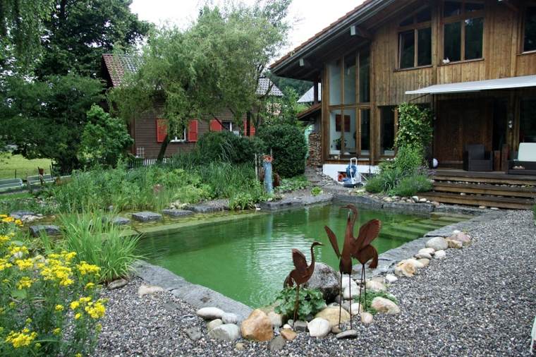casa piscina piedras naturales estqneue