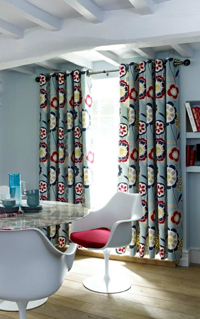 colores cortinas salon modernas