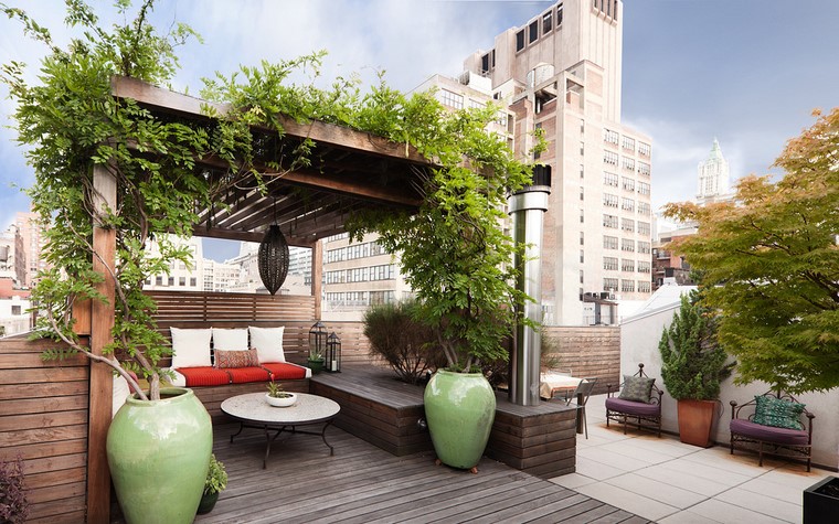 Decoración terraza ático y más opciones de diseño