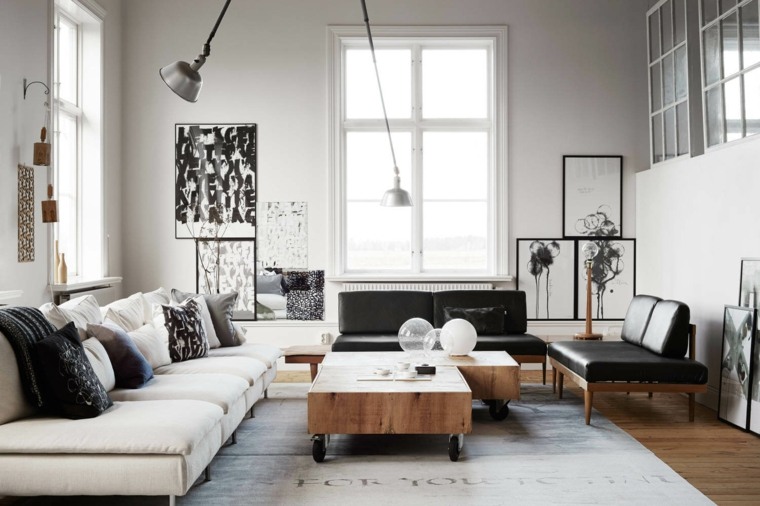 diseno estilo escandinavo muebles salon ideas