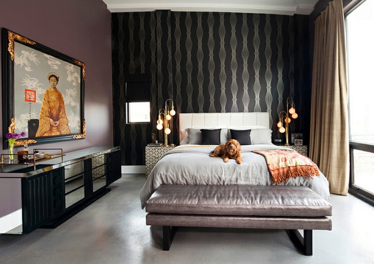 dormitorios originales diseno estilo oriental industrial combinacion ideas