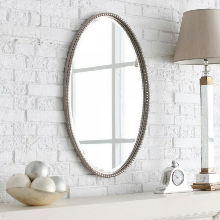 espejo baño ovalado estilo vintage