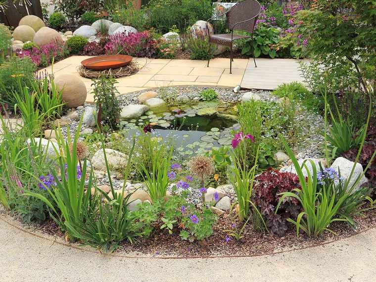 estanques jardin opciones aire libre lugar fuego ideas