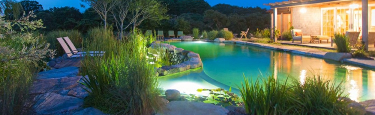 piscinas naturales de tamaño grande foto panoramica piscina natural lujosa