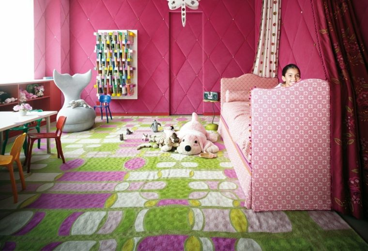 habitacion nina color rosa princesa diseno moderno ideas
