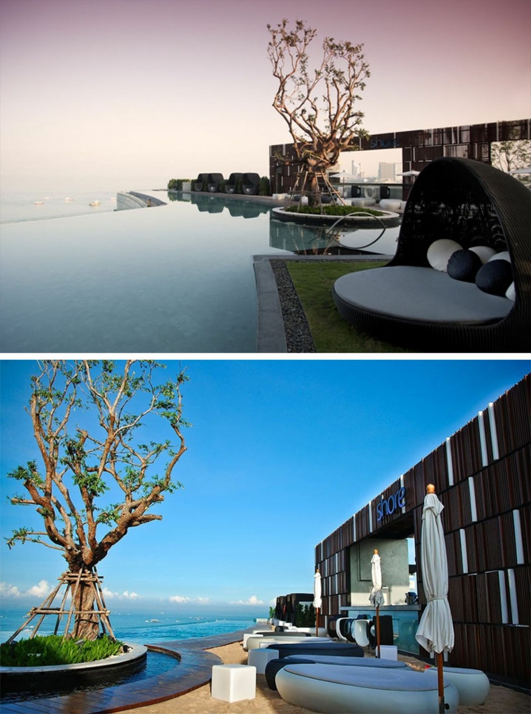 hoteles romanticos terrazas Hilton Hotel Pattaya Tailandia ideas