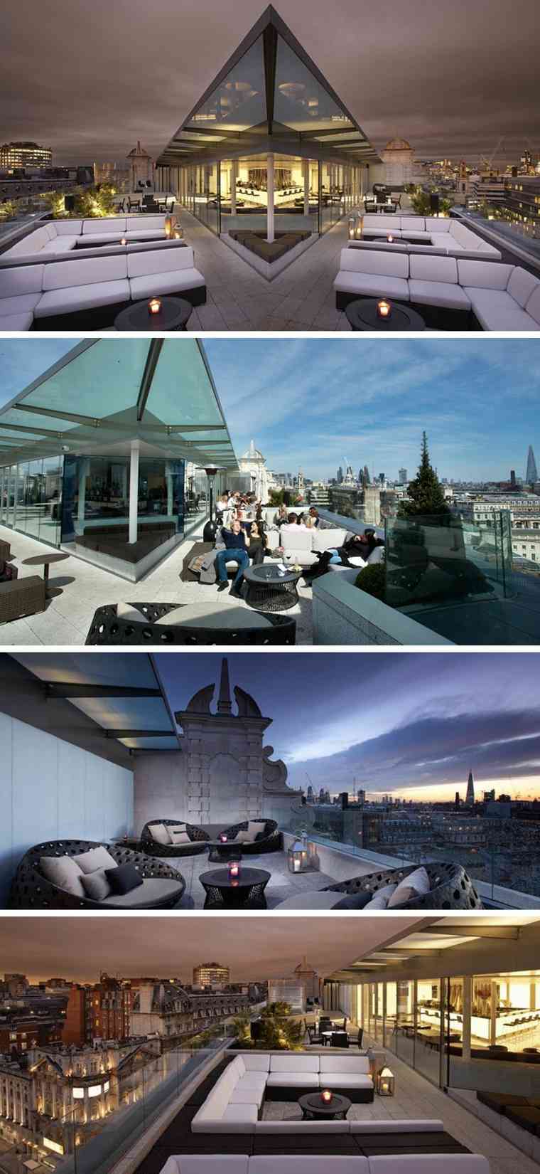hoteles romanticos terrazas ME Londres hotel ideas