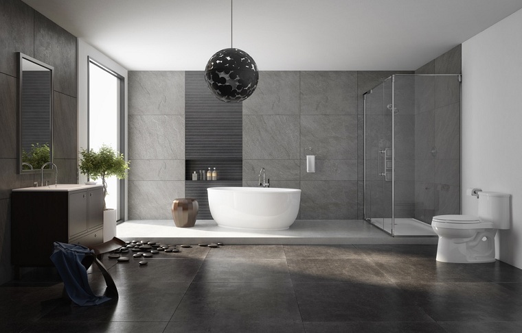 contrastes de formas y colores ideas especiales elegante duchas muebles