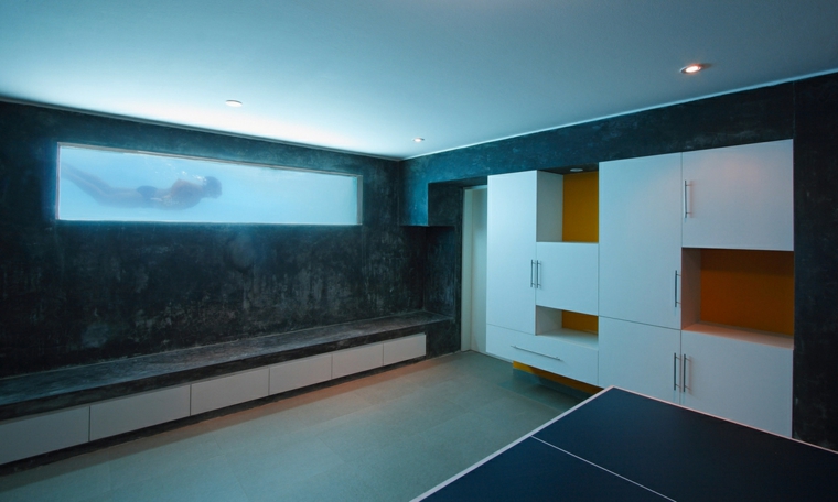 piscinas transparentes interior casa moderna ideas