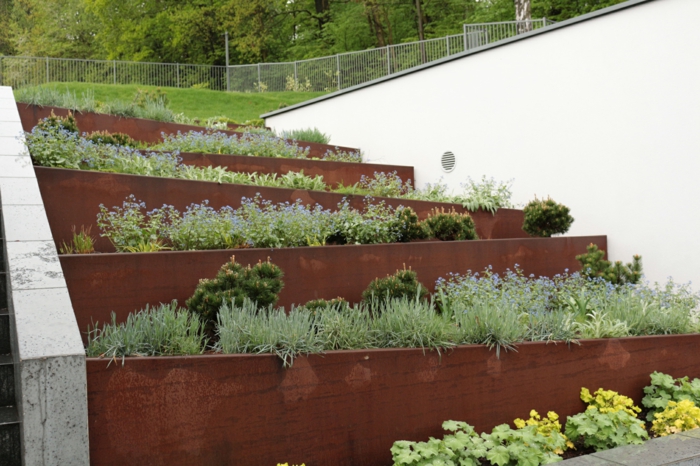 Acero corten decoracion para exteriores en 42 ideas geniales