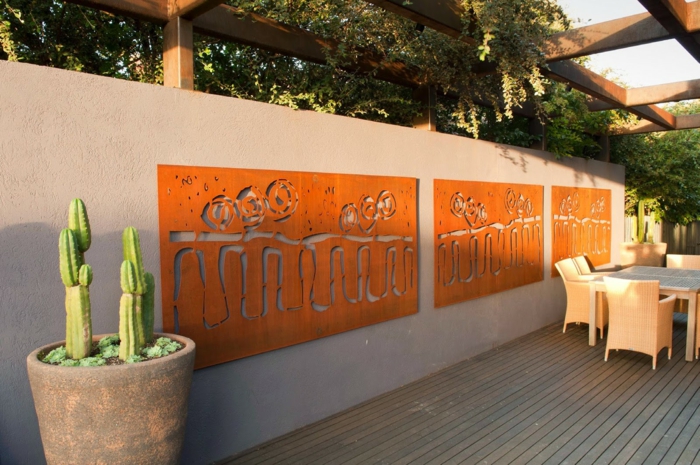 Acero corten decoracion para exteriores en 42 ideas geniales