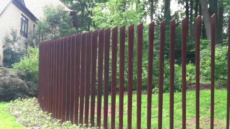 valla decorativa laminas acero corten ideas