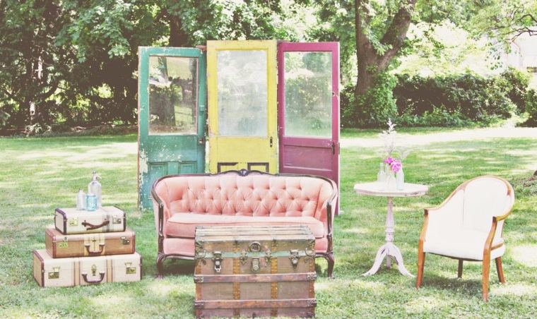 decoración vintage para bodas boda estilo vintage jardin muebles opciones originales ideas