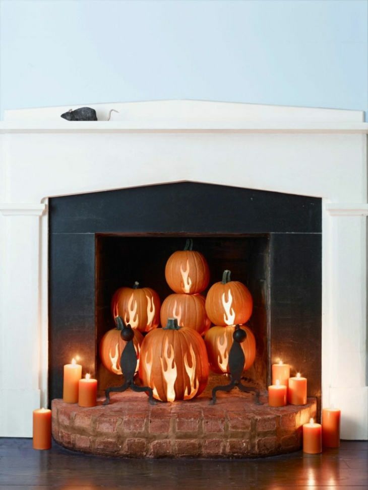 calabazas soluciones chimeneas paredes blanco