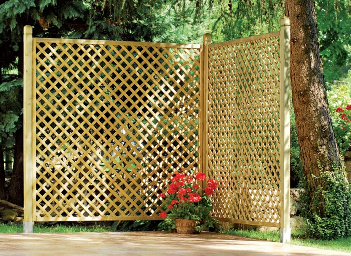 ideas para separadores cerramiento madera estantes materiales colores
