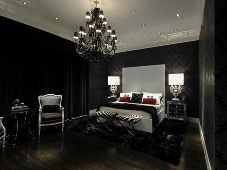 color negro dormitorios modernos negro