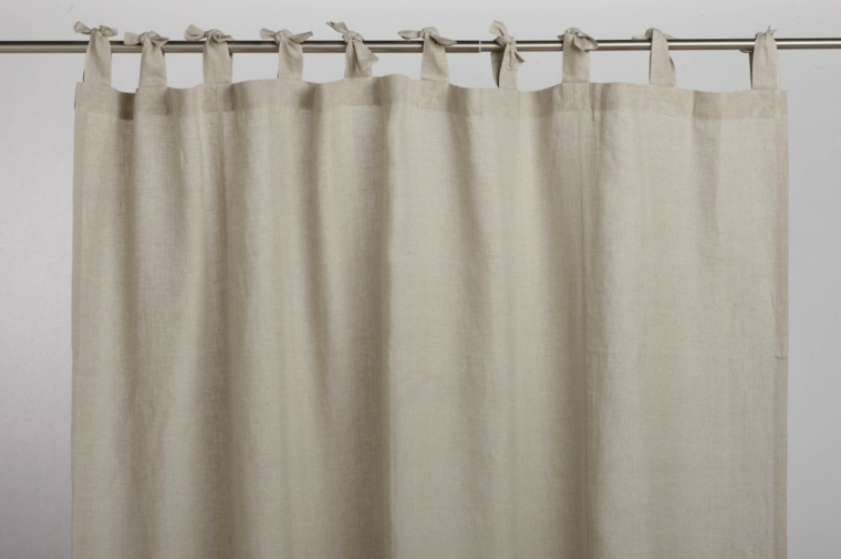 cortina color beige lino natural