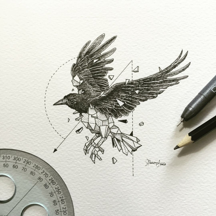 cuervo negro de Kerby Rosanes cuervo negro kerby rosanes