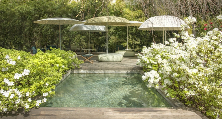 Diseños jardines y espacios al aire libre modernos