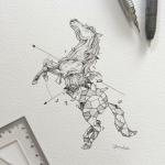 Ideas para tatuajes - diseños geométricos de Kerby Rosanes