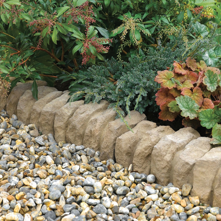 fronteras jardin disenos opciones originales piedras ideas