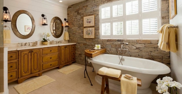 Baños modernos con bañera - cincuenta diseños