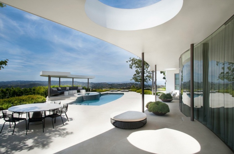 jardin diseno moderno casa Beverly Hills Dennis Gibbens Architects ideas