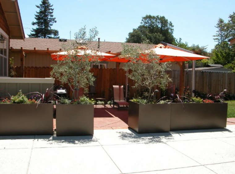 jardinera de color negro jardineras macetas opciones interesantes diseno minimalista ideas
