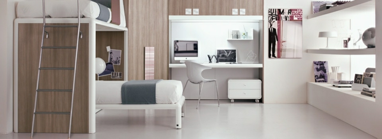 dormitorio para dos adolescentes mesas de escritorio dormitorio adolescente color blanco ideas