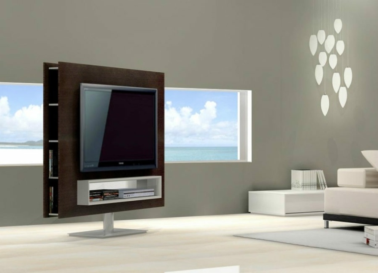 muebles TV disenos modernos opciones interesantes ideas