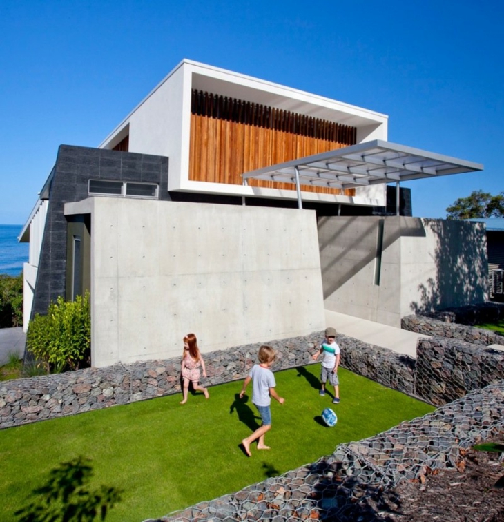 muros de gaviones casa disenada Aboda Design Group ideas