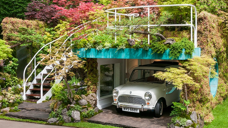 diseño de garaje de kazuyuki ishihara original garaje plantas coche