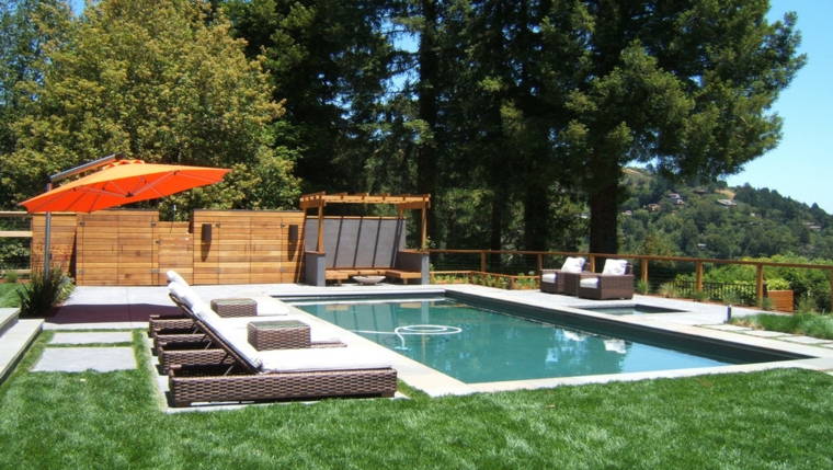 jardines modernos con piscina original jardin piscina moderno deco