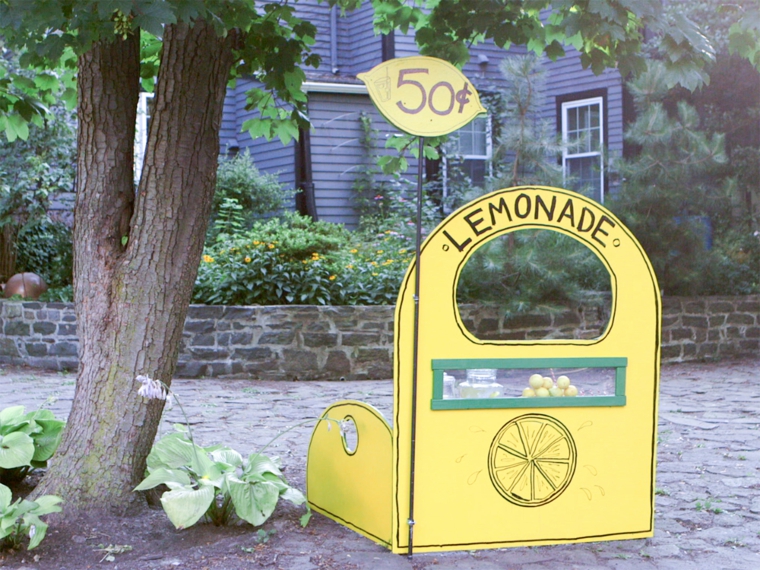 puesto de limonada para los niños caseta limonada fresca niños