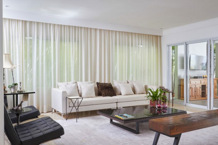 salón elegante residencia blanco