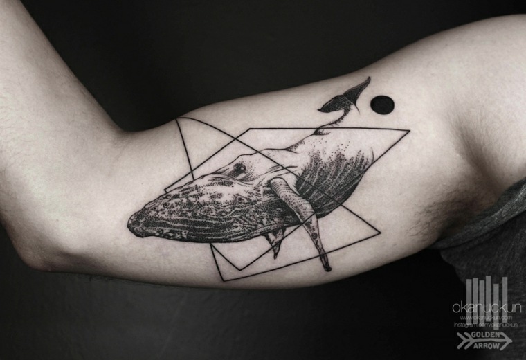 tatuaje ballena diseño Okan Uçkun