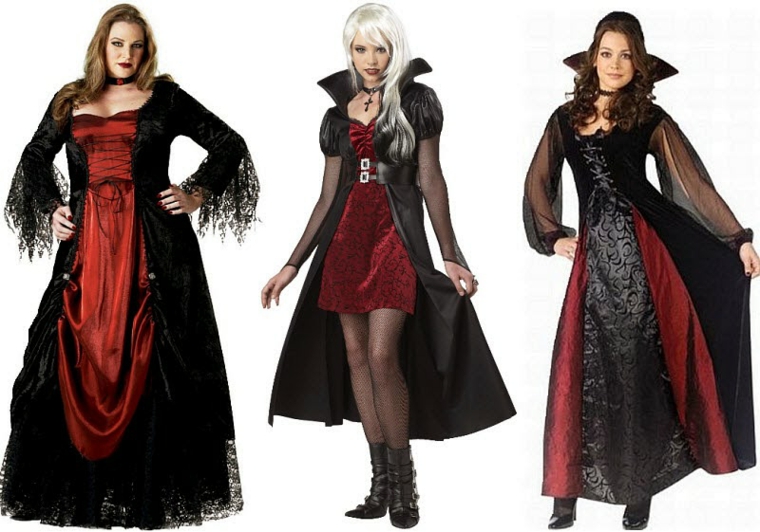 diferentes versiones de trajes de bruja trajes bruja terciopelo color rojo