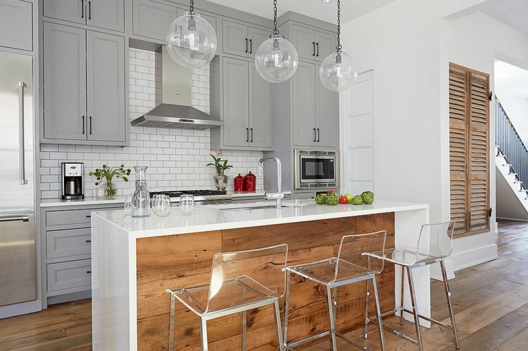 cocina preciosa diseno isla madera Wellborn + Wright ideas