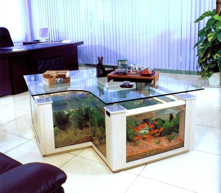 acuario de diseño mesa