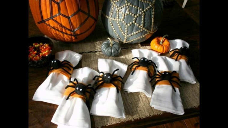 adornos halloween servilletas