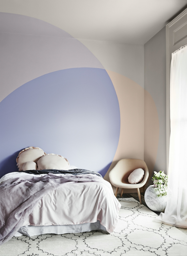 bonitos tonos pastel dormitorio