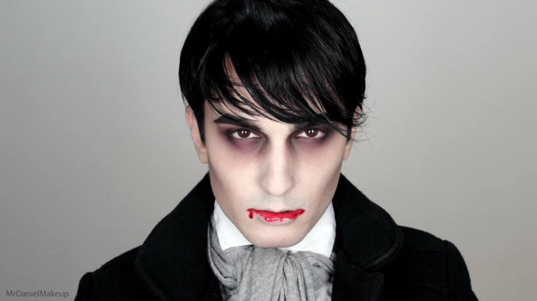 original maquillaje de vampiro con boca ensangrentada maquillaje vampiro boca sangrienta