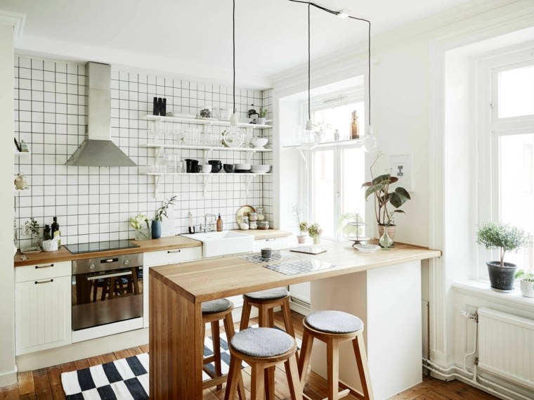 cocina pequeña diseño estilo escandinavo