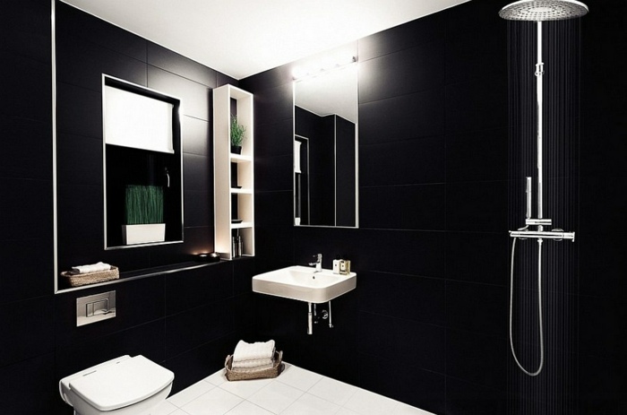 color negro diseño duchas muebles sillones