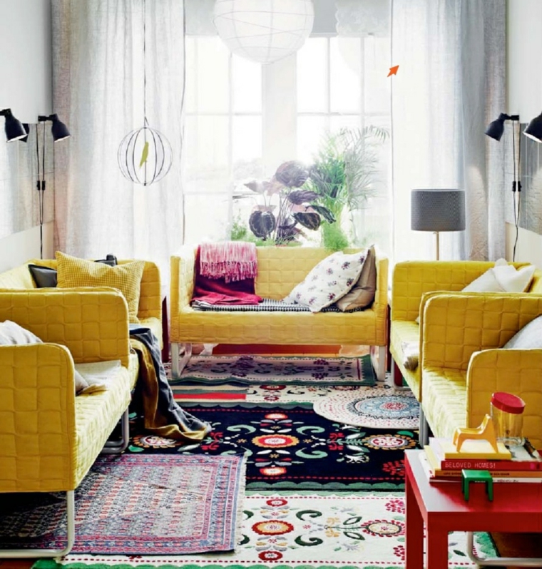 conjunto de sofás color amarillo conjunto sofas color amarillo