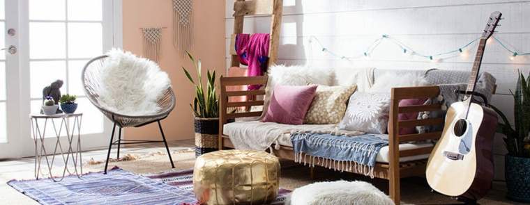 decoración de salón de estilo boho decoración salon estilo boho