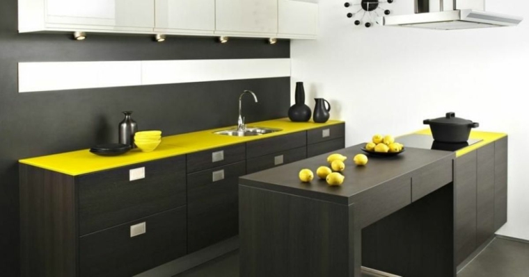 encimeras cocina de color amarillo encimeras cocina diseno color amarillo